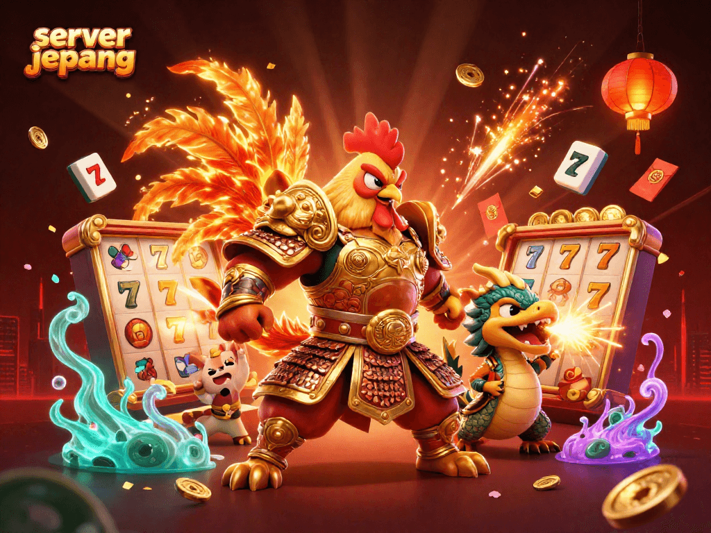 Engage in thrilling gameplay at server jepang with stunning slot reels and vibrant characters.