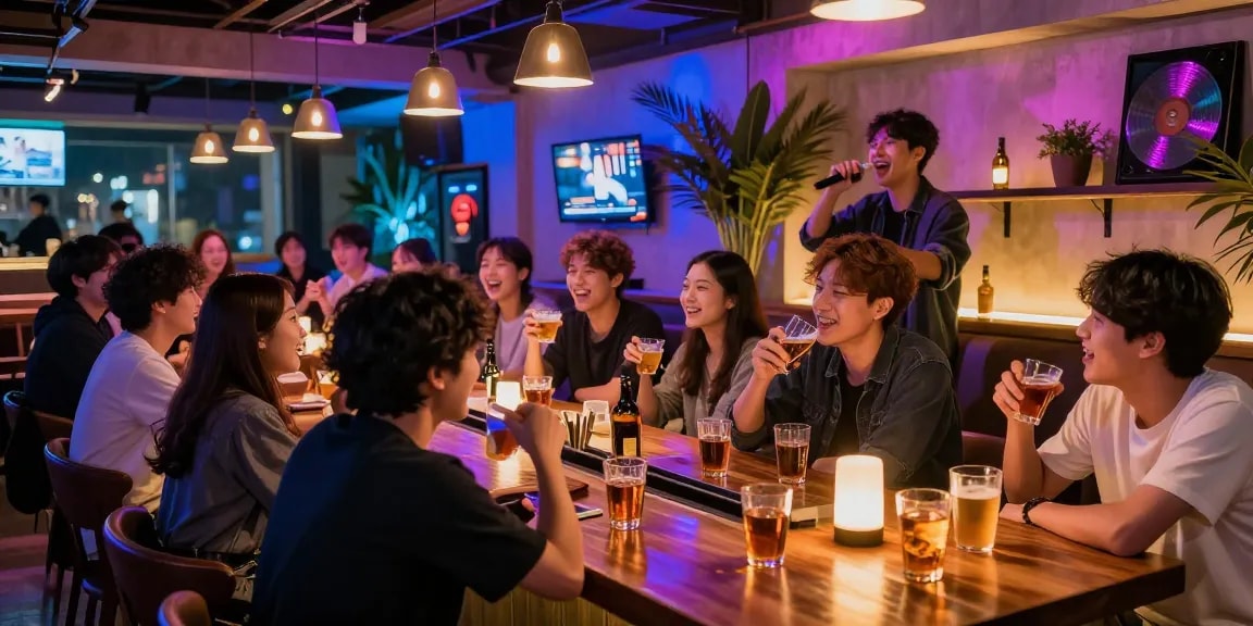 Jeju nightlife experience showcasing lively atmosphere and 제주도유흥 culture.