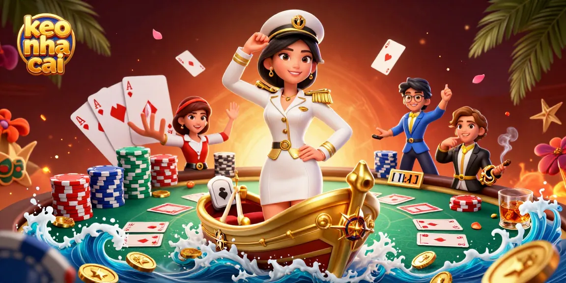 Place bets using keo nha cai in this vibrant digital casino scene, showcasing poker action and strategy.