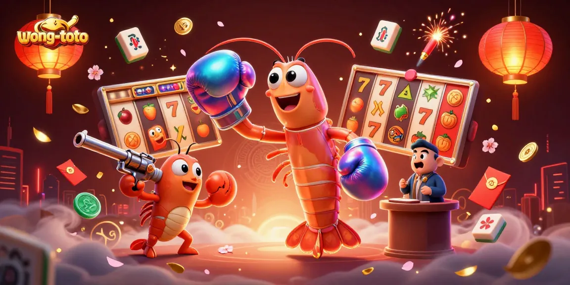 Experience the vibrant excitement of wong-toto with lively 3D gambling elements and colorful characters.