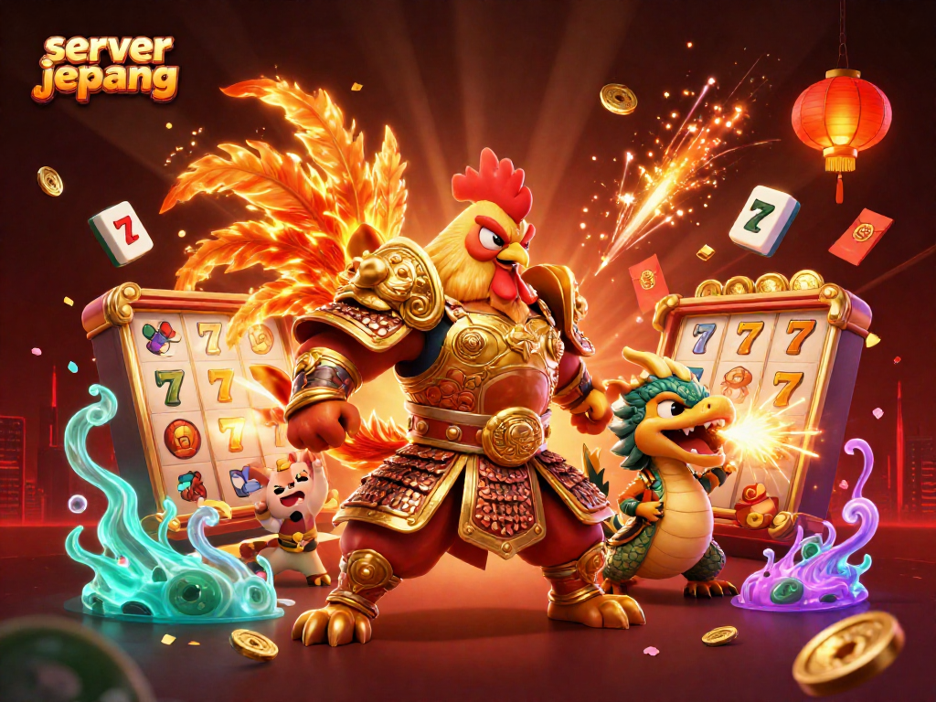 Engage in thrilling gameplay at server jepang with stunning slot reels and vibrant characters.