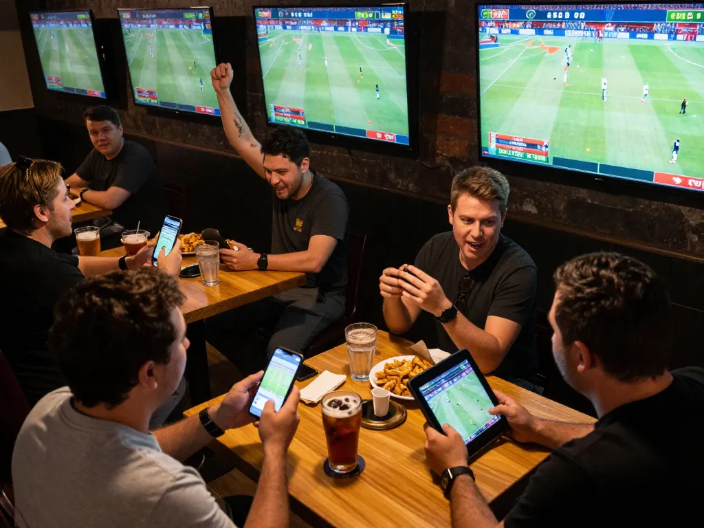 Engaged bettors using 388bet app during live sports events to place bets and enjoy the game