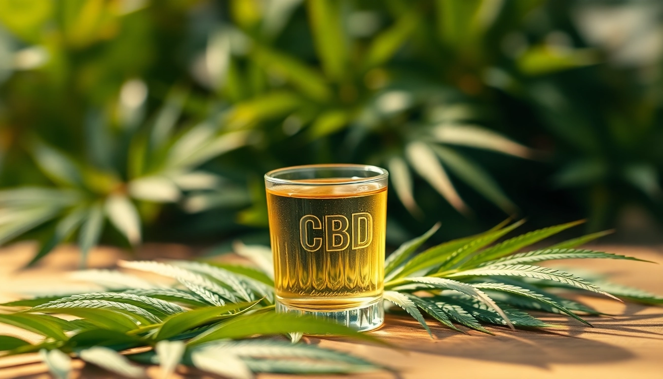 Explore the calming benefits of CBD oil with fresh hemp leaves in a serene setting.