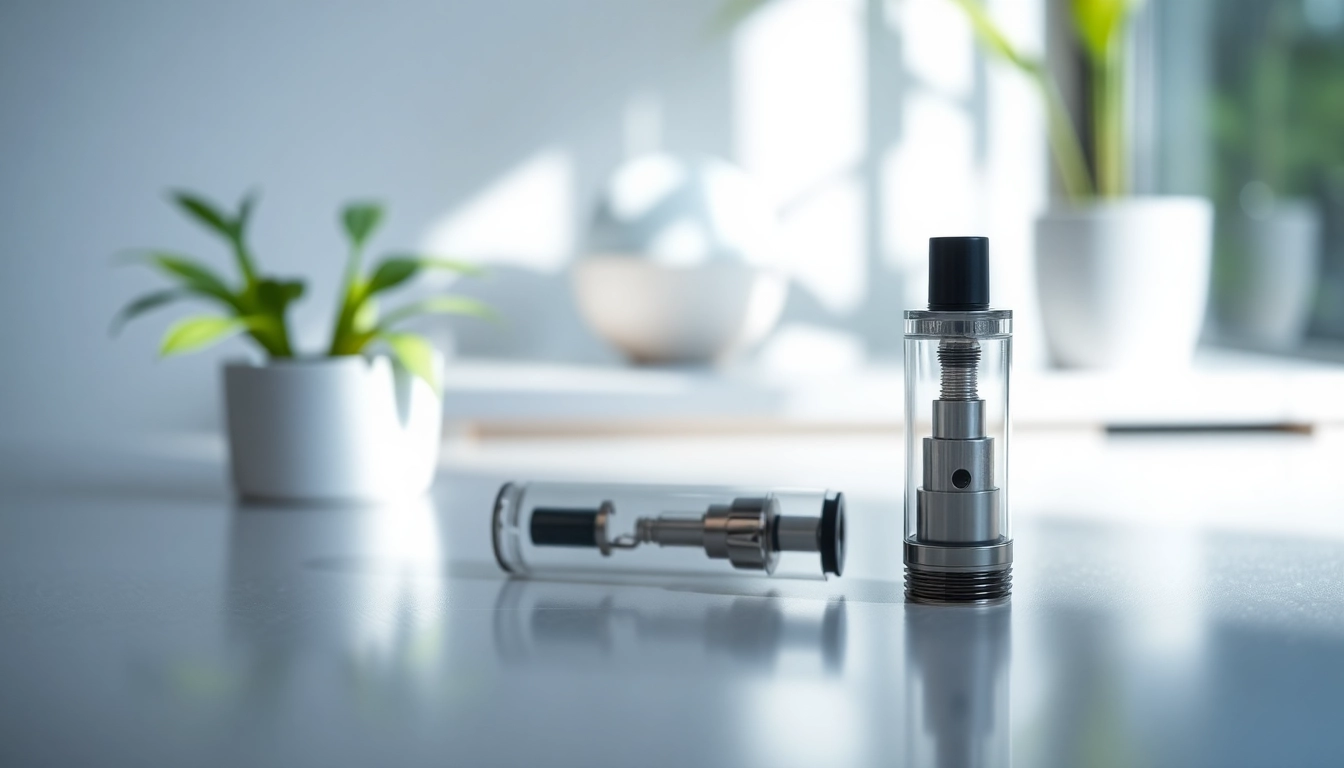 Showcasing a kurvana cartridge in a premium setting with a sleek design and natural lighting.