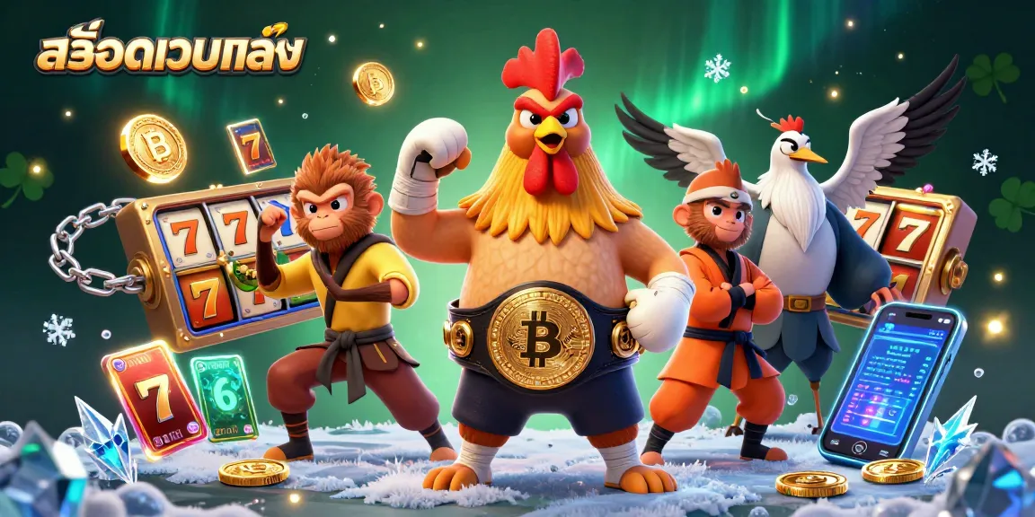 Experience thrilling gaming action with สล็อตเว็บตรง, showcasing vibrant characters and exciting slot elements.