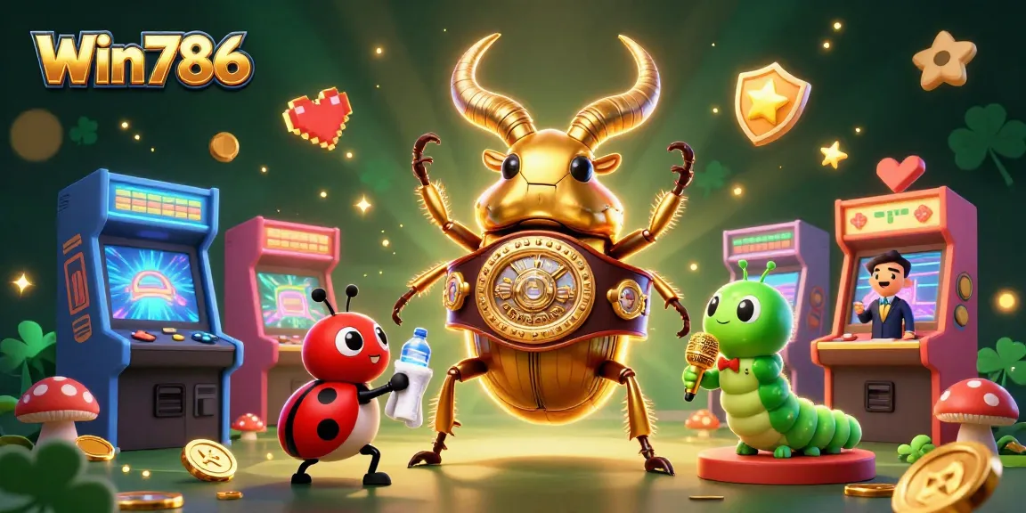 Experience the vibrant gaming action at Win786 within a fantasy 3D casino scene.