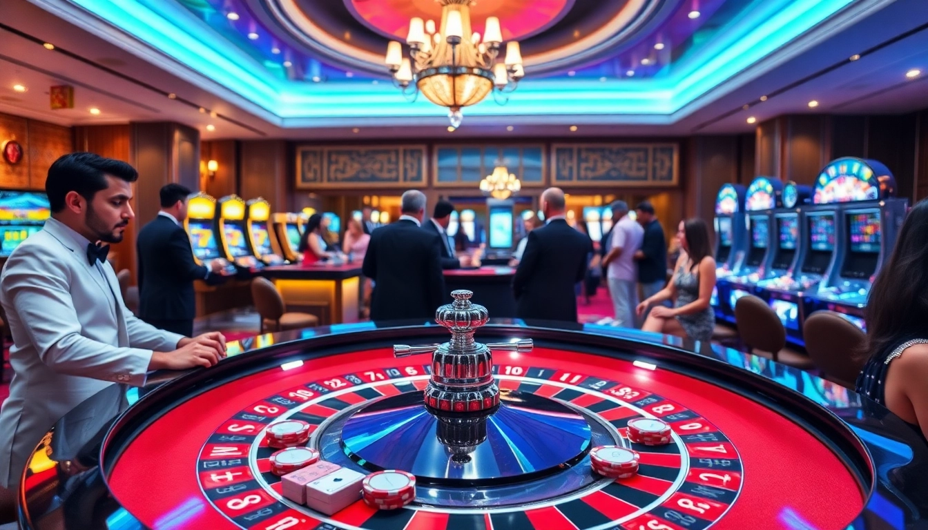 Experience thrilling gameplay at S8 com with vibrant casino action featuring roulette and excited players.