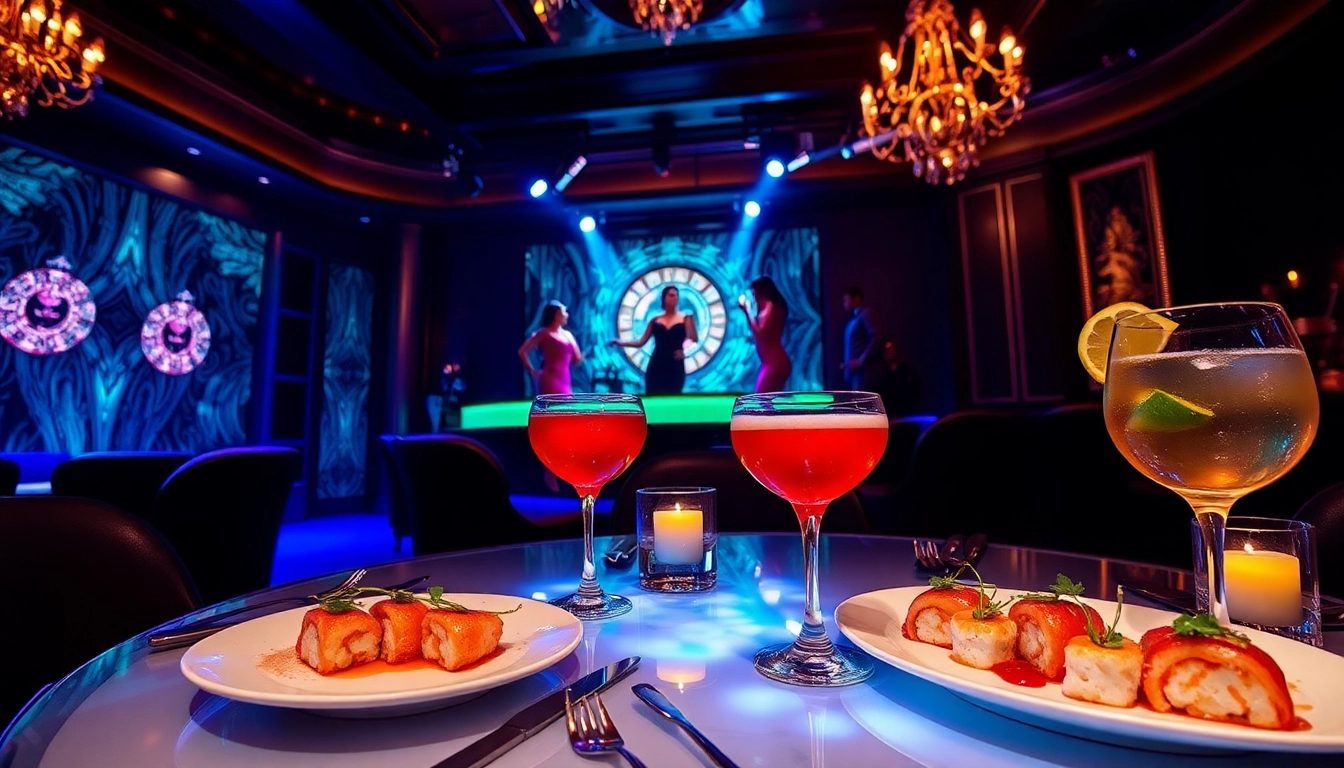 Dinner sxm at Club Noir featuring exquisite dishes and a vibrant nightlife atmosphere
