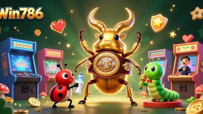 Experience the vibrant gaming action at Win786 within a fantasy 3D casino scene.