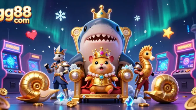Experience the excitement of gg88 com with our vibrant casino-themed illustration, featuring engaging characters and dynamic game elements.