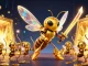 B52CLUB offers thrilling gaming excitement with a dynamic illustration of a golden hornet and bee archers.